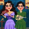 Arabe Musician Ladies paint by number