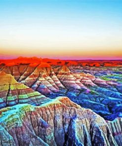 Badlands National Park paint by numbers