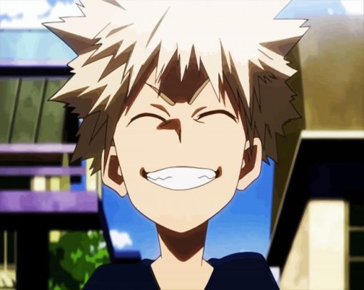 Bakugo Smiling paint by number