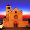 Basilica Of San Francesco Dassisi Sunset Colors paint by numbers