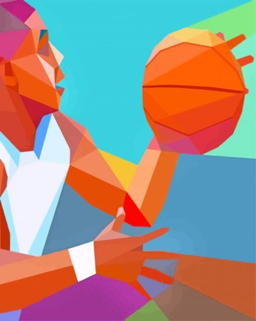 Basketball Player paint by number