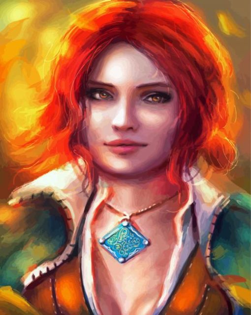 Beautiful Triss paint by number