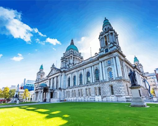 Belfast Northern Ireland Buildings paint by numbers