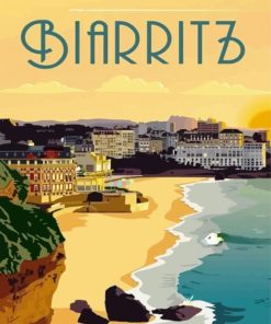 Biarritz Posters paint by numbers