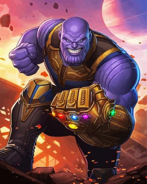 Big Guy Thanos paint by number