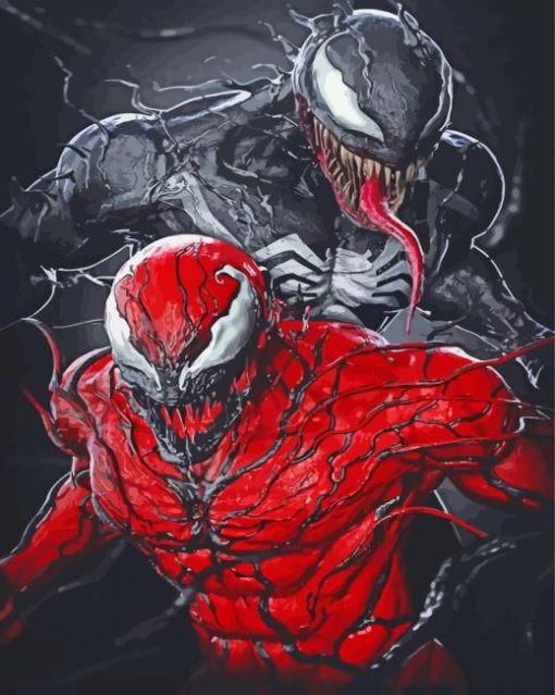 Venom Let There Be Carnage paint by numbers