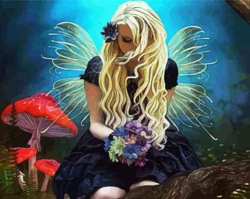 Blond Fairy paint by numbers