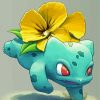 Bullbasaur And Yellow Flower paint by numbers