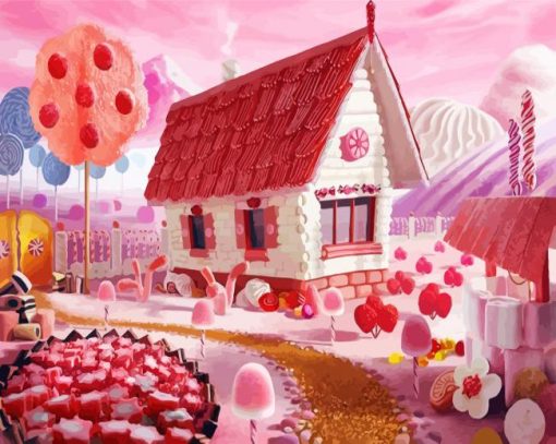 Candy House paint by number