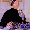 Cassatt Lady At Tea Table paint by number
