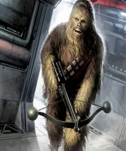 Chewbacca Star Wars paint by numbers