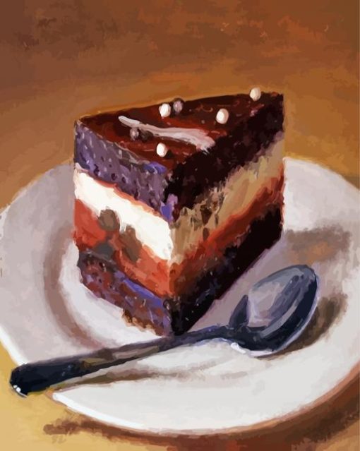 Chocolate Cake paint by number