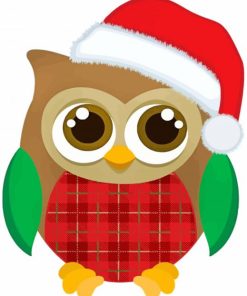 Christmas Owl paint by number