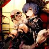 Ciel Phantomive And Skull Head paint by numbers