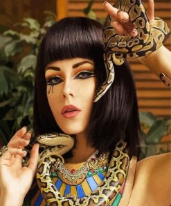 Cleopatra And The Snake paint by numbers