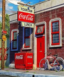 Coca Cola Store paint by numbers