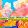 Colorful ABy Bales Art paint by number