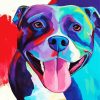 Colorful Dog paint by number