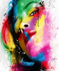 Colorful Woman paint by number