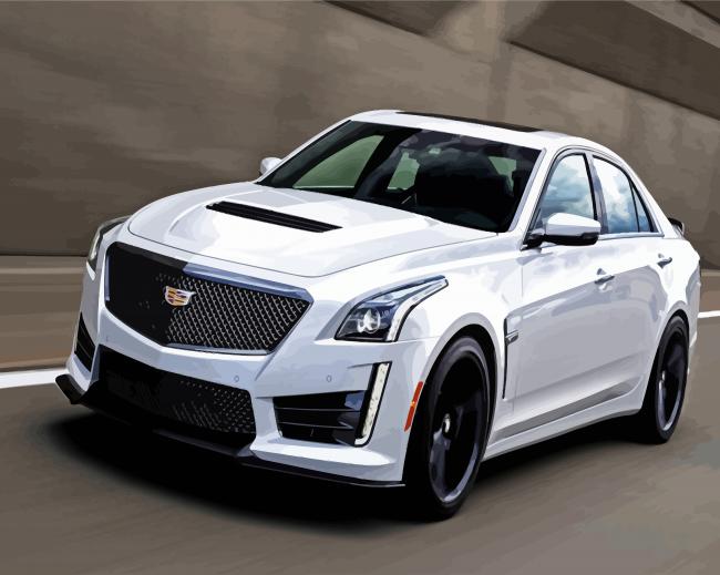 Cool Cts V Car paint by number