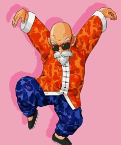 Cool Master Roshi paint by numbers