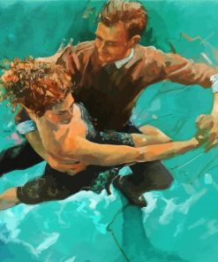 Couple Dancing In The Water paint by numbers