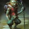 Creepy Monster Goblin paint by numbers