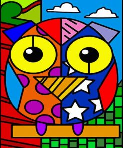 Cubism Bird paint by number