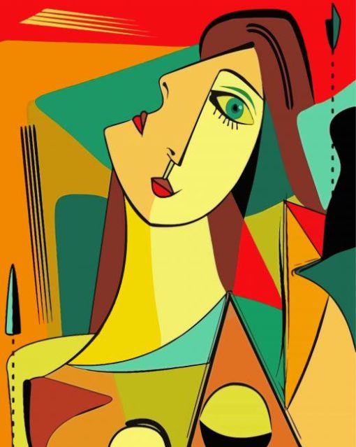 Cubism Woman paint by number