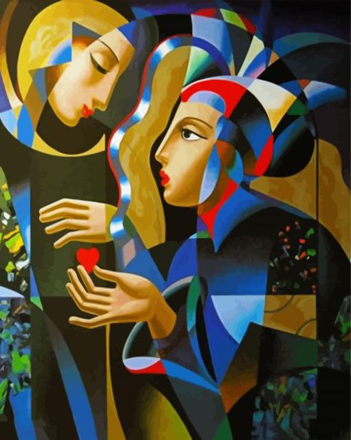 Cubism Women paint by number