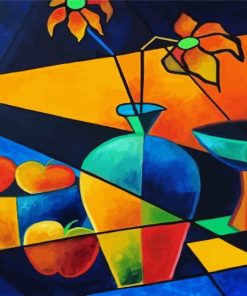 Cubism Flowers paint by number