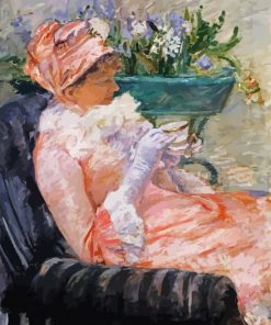 Cup Of Tea Mary Cassatt paint by number