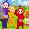Cute Teletubbie paint by number