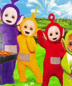 Cute Teletubbie paint by number