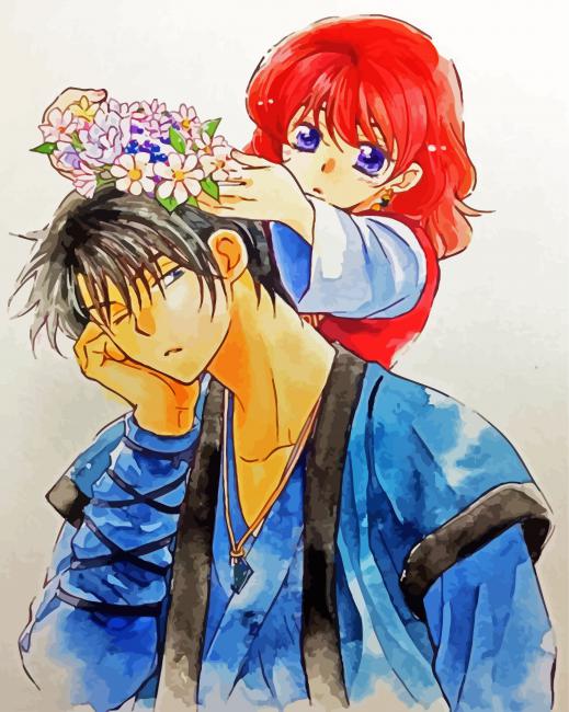 Cute Yona Of The Dawn Manga Anime paint by numbers