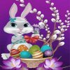 Cute Easter Rabbit paint by numbers