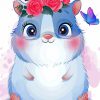 Cute Hamster paint by numbers