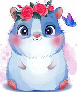 Cute Hamster paint by numbers