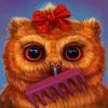 Cute Owl paint by numbers