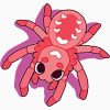 Cute Pink Spider paint by numbers
