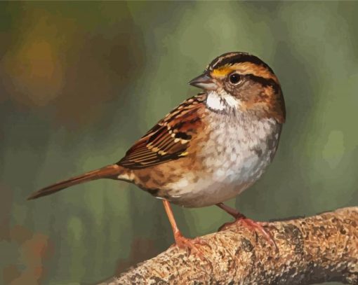 Cute Sparrow paint by numbers