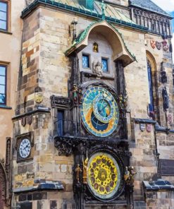 Czech Prague Astronomical Clock paint by numbers