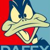 Daffy Illustration paint by numbers