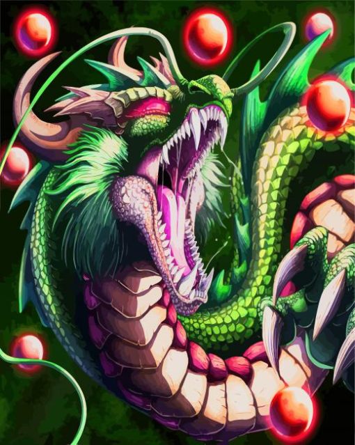 Dragon Ball Shenron paint by number