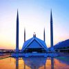 Faisal Mosque Islamabad paint by numbers