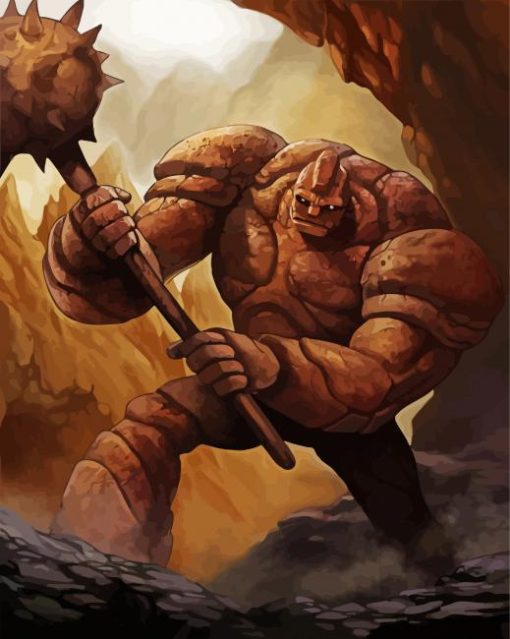 Fantasy Golem paint by number