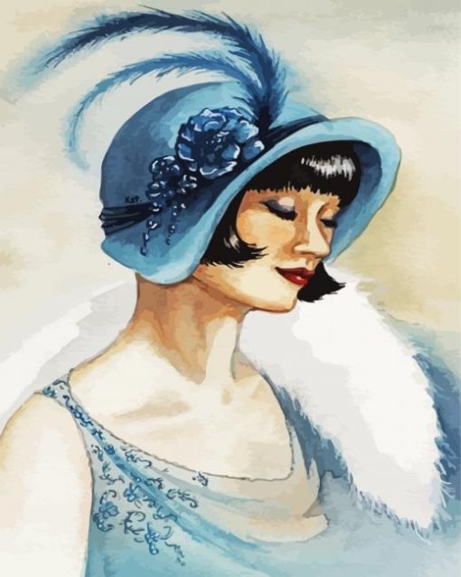 Frensh Deco Lady paint by numbers