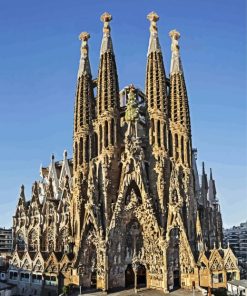 Gaudi Sagrada Familia paint by numbers