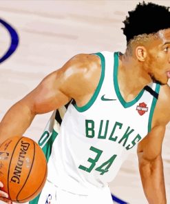 Giannis Antetokounmpo Player Paint by numbers