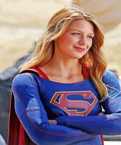 Gorgeous Supergirl paint by number